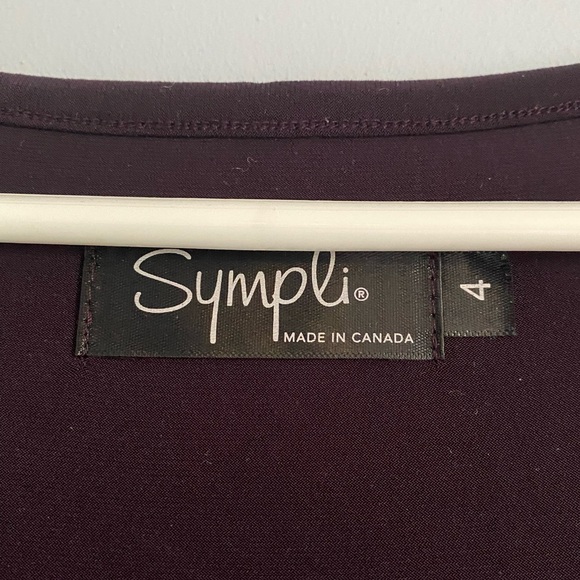 Sympli Brand Size 4 Long Jacket in Eggplant - Picture 2 of 5
